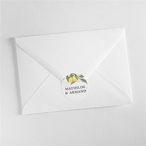 Sticker mariage citron