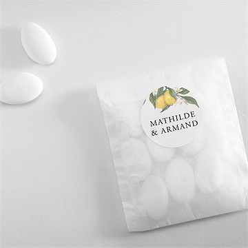 Sticker mariage citron - Mise en situation