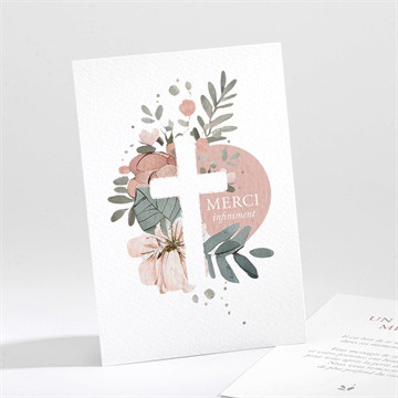 Remerciement décès douce clarté portrait