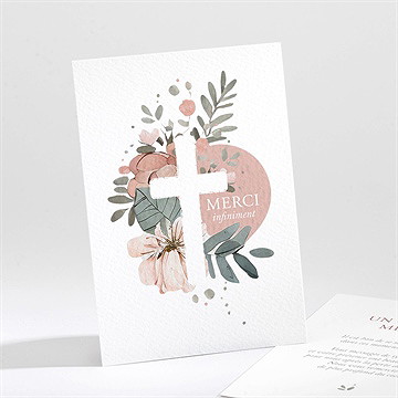 Remerciement décès douce clarté portrait