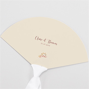 Eventail mariage élégance champêtre
