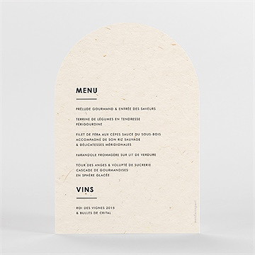 Menu mariage se rejoindre - Dos du faire-part