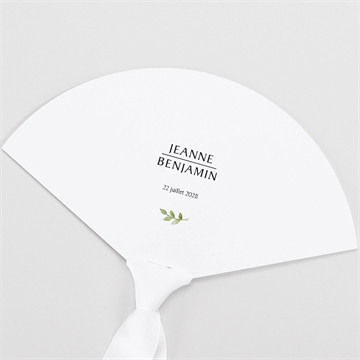 Eventail mariage nature chic