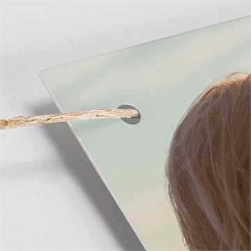 Guirlande mariage dans le sable - Vue zoomée