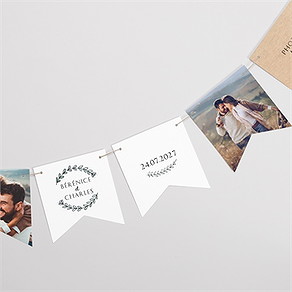 Guirlande mariage avec programme