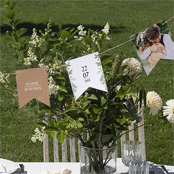 Guirlande mariage nature chic - Mise en situation