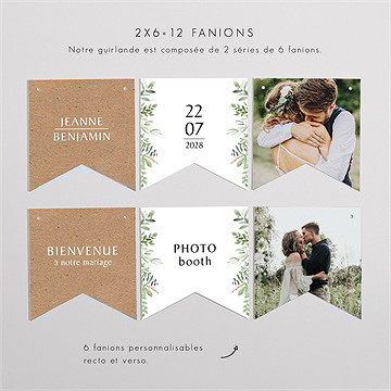 Guirlande mariage nature chic - Vue d'ensemble