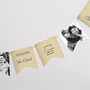 Guirlande mariage notre télégramme