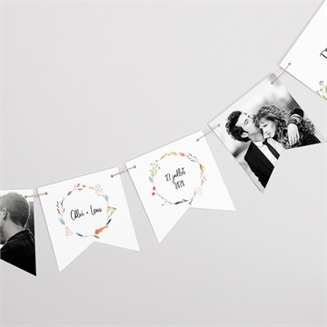 Guirlande mariage art champêtre rond