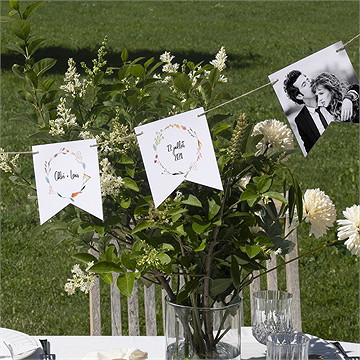 Guirlande mariage art champêtre - Mise en situation