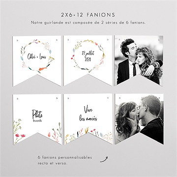 Guirlande mariage art champêtre - Vue d'ensemble