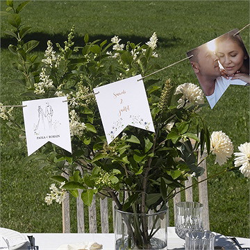 Guirlande mariage complicité - Mise en situation