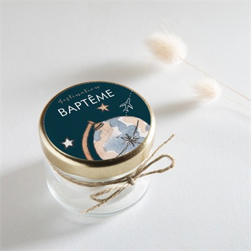 Sticker baptême mon passeport bapteme magnet