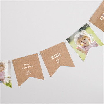 Guirlande baptême pele mele photo sticker