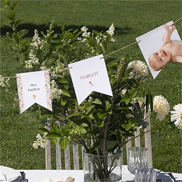 Guirlande baptême florilège - Mise en situation