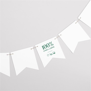 Guirlande baptême invitation duo 100% à créer