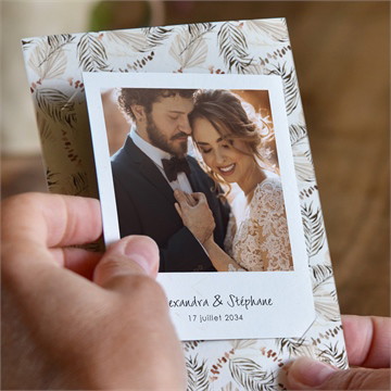 Remerciement mariage pampa duo