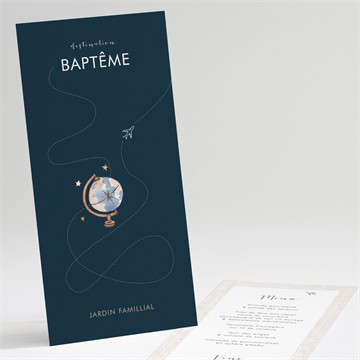 Menu baptême mon passeport bapteme magnet