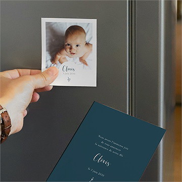 Faire-part naissance pêle mêle duo - Mise en situation