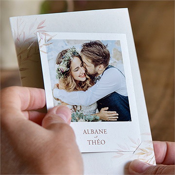 Remerciement mariage poésie boheme duo