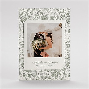 Remerciement mariage romance duo