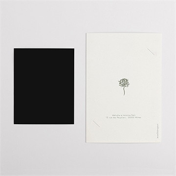 Remerciement mariage romance duo - Dos du remerciement