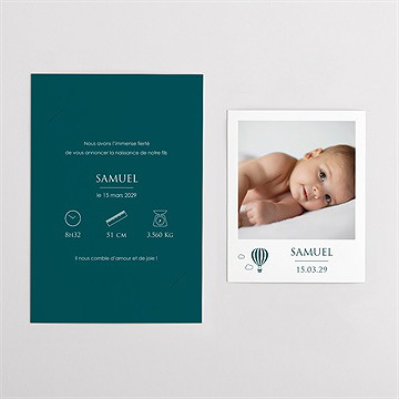 Faire-part naissance mes jolies icônes duo - Vue d'ensemble