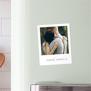 Remerciement mariage douceur du pinceau duo - Mise en situation