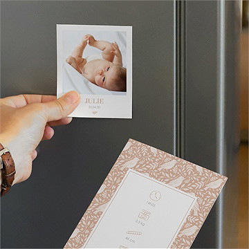 Faire-part naissance espiègle duo - Mise en situation