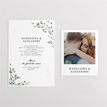 Remerciement mariage a l'ombre de l'olivier duo - Vue d'ensemble