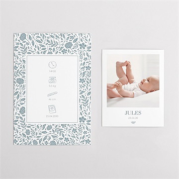 Faire-part naissance adorable duo - Vue d'ensemble