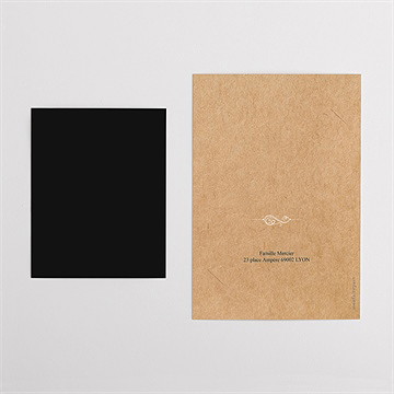 Faire-part naissance on vous présente duo - Dos du faire-part