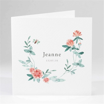 Carte pliée - carré