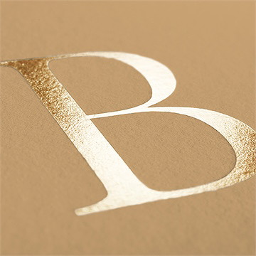 Faire-part naissance fleurs vintage dorure - Marquage à chaud OR