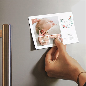 Remerciement naissance printemps - Mise en situation