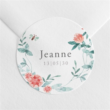 Sticker naissance printemps jumeaux