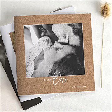 Mini album photo kraft - Détail du mini album