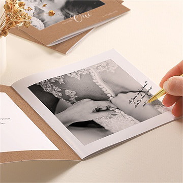 Mini album photo kraft - Détail du mini album