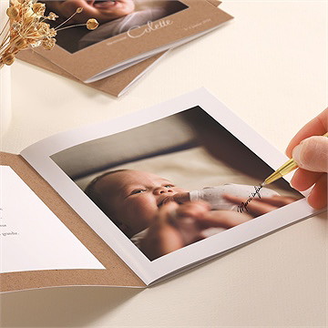 Mini album photo enfant - Détail du mini album