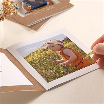 Mini album photo carnet de sourires - Détail du mini album