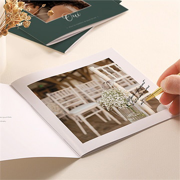 Mini album photo notre mariage - Détail du mini album