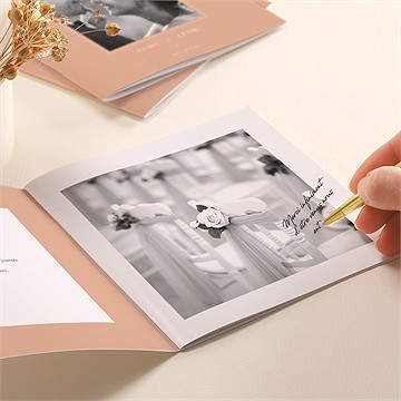 Mini album photo couple - Détail du mini album