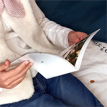 Mini album photo champêtre - Intérieur du mini album