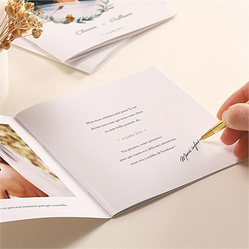 Mini album photo champêtre - Détail du mini album