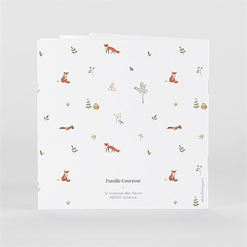 Mini album photo renard & co - Dos du mini-albums