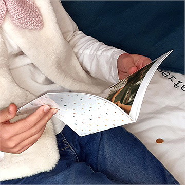 Mini album photo fleuri - Intérieur du mini album