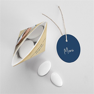 Boîte de dragées baptême télégramme baptême étui - Intérieur de la boîte