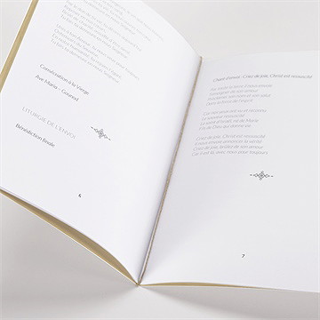 Livret de messe baptême télégramme baptême - Mise en situation