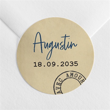 Sticker baptême télégramme baptême magnet