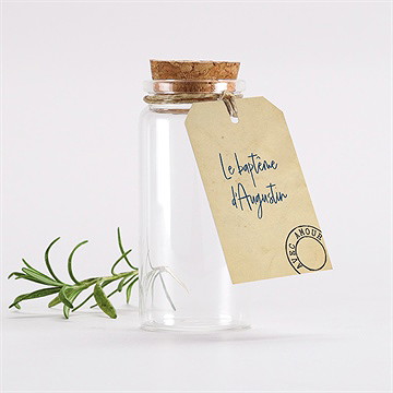 Mignonette baptême télégramme baptême étiquette